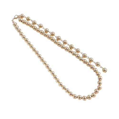 OralGos Modische Perlenkette mit Anhänger für Damen, stilvoller und schicker Schmuck, Halsband, verstellbare Länge, Metall von OralGos