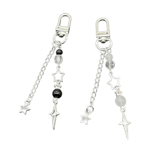 OralGos Modischer Anhänger mit Schleife, Perlen, süßer Handygurt, Tasche, Dekoration, tragbares Umhängeband, Geschenk für Mädchen und Frauen von OralGos
