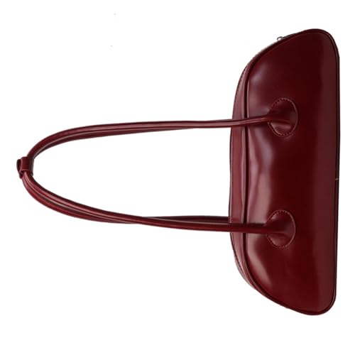 OralGos PU-Leder-Umhängetasche, französischer Stil, Achseltasche, Einkaufstasche, Dating-Tasche, einfache Clutch, Handtasche für Damen, Teenager, Mädchen von OralGos