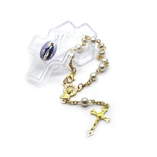OralGos Stilvoller, religiöser Schmuck, bequemes Perlenarmband, Rosenkranzkette, stilvoller Handgelenkschmuck, perfektes Geschenk für Frauen und Mädchen, Kieselgel von OralGos