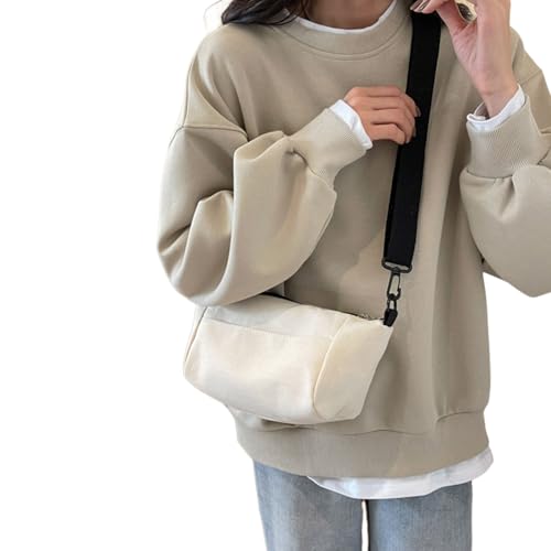 OralGos Trendige Unisex Canvas Sling Bag Leichte und Crossbody Taschen mit verstellbarem Schultergurt von OralGos