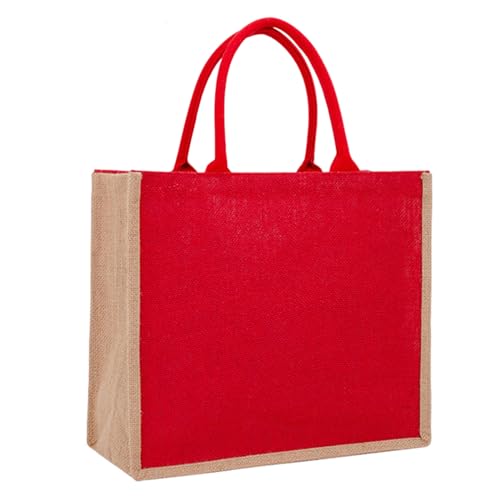OralGos Vielseitige Handtasche aus Leinen mit wasserdichter Beschichtung, ideal zum Einkaufen und für den täglichen Gebrauch von OralGos
