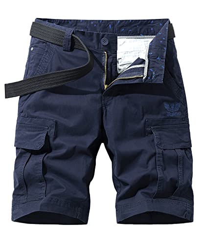 Oralidera Herren Funktionsshorts Bermuda Cargo Shorts Männer Kurze Hosen Sommer Herrenshort Kurze Outdoor-Hose Ohne Gürtel von Oralidera