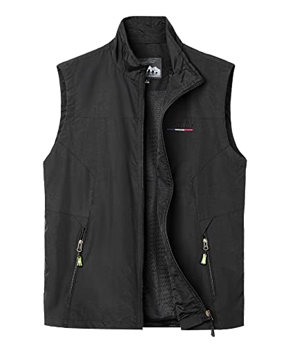 Oralidera Herren Outdoor Weste Fotografie Freizeitweste Trekking Wander Weste Sommer Nylon Atmungsaktiv Ärmellose Jacke Funktionsweste, Schwarz, S Oralidera Herren Outdoor Weste Fotografie Freizeitweste Trekking Wander Weste Sommer Nylon Atmungsaktiv Ärmellose Jacke Funktionsweste, Schwarz, S von Oralidera