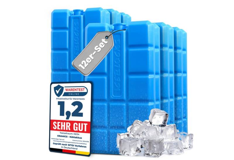 Oramics Kühlakku Kühlblocks Kühlpads je 200ml auslaufsicher 12h Kühlung Kühltasche, Formstabile Kühlakkus für Zuhause und unterwegs, optimale Kühlung von Oramics