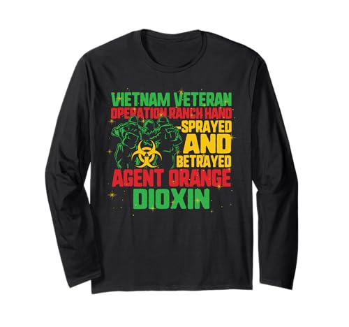 Vietnam-Veteran und Orange Agent Survivor Veterans Day für Männer Langarmshirt von Orange Agent Tees by WhyWho Co.