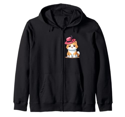 Oranger Hut Katze mit lustigem Unisex-Design für Männer und Frauen T-Shirt Kapuzenjacke Oranger Hut Katze mit lustigem Unisex-Design für Männer und Frauen T-Shirt Kapuzenjacke von Orange Hat Cat With Funny Unisex Design Tee