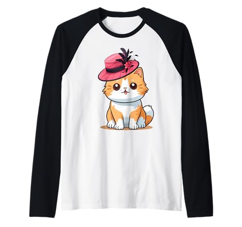 Oranger Hut Katze mit lustigem Unisex-Design für Männer und Frauen T-Shirt Raglan Oranger Hut Katze mit lustigem Unisex-Design für Männer und Frauen T-Shirt Raglan von Orange Hat Cat With Funny Unisex Design Tee