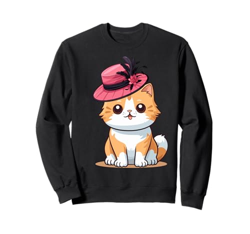 Oranger Hut Katze mit lustigem Unisex-Design für Männer und Frauen T-Shirt Sweatshirt Oranger Hut Katze mit lustigem Unisex-Design für Männer und Frauen T-Shirt Sweatshirt von Orange Hat Cat With Funny Unisex Design Tee