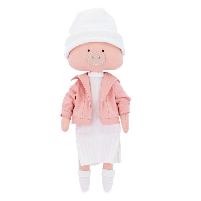 Cotti Motti – Friends + Mermaid Tale Plush toy Nicky the Pig: Pink Jacket (30cm) von Orange Toys