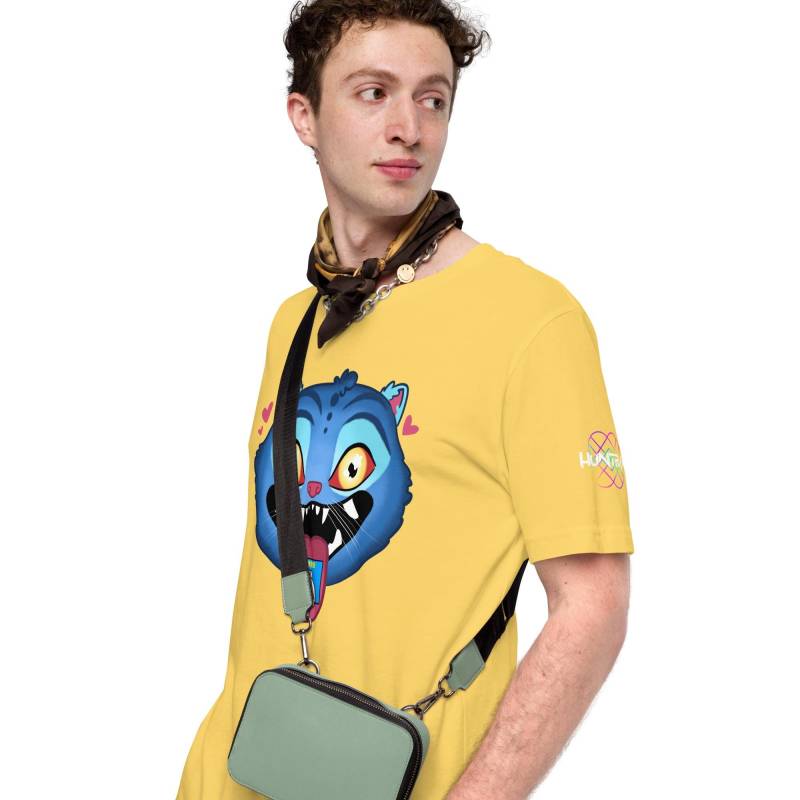 Kpop Demon Hunters Unisex T-Shirt Mit Derpy Tiger Und Sussy Bird Kpop Demon Hunters Unisex T-Shirt Mit Derpy Tiger Und Sussy Bird von OrangeFouffArt