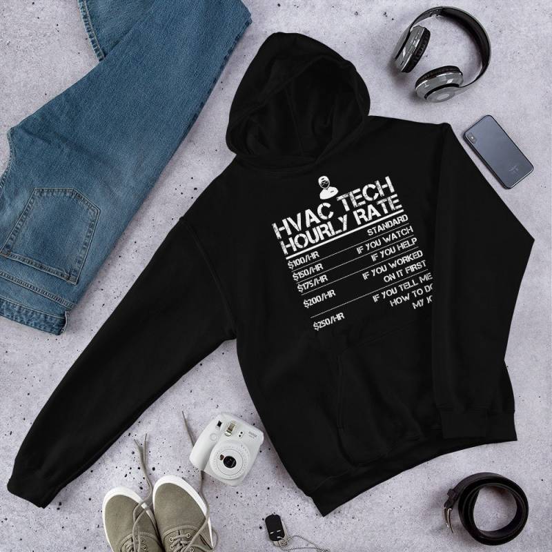 Hvac Tech Hoodie - Lustiger Stundensatz Spruch Für Männer Arbeitsraten Tolle Geschenkidee Ihn von OrangePieces
