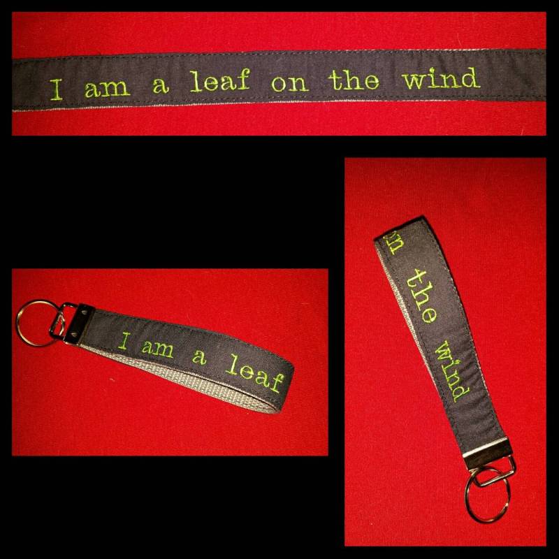 Firefly Inspiriert Fob-Schlüsselanhänger "Ich Bin Ein Blatt Im Wind" von OrangeRoomDesign