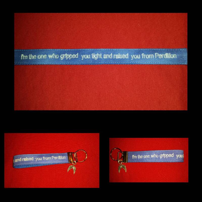 Übernatürliche Inspiriert Castiel Fob Schlüsselanhänger "Ich Bin Derjenige, Der Sie Fest Und Hob Aus Perdition" von OrangeRoomDesign