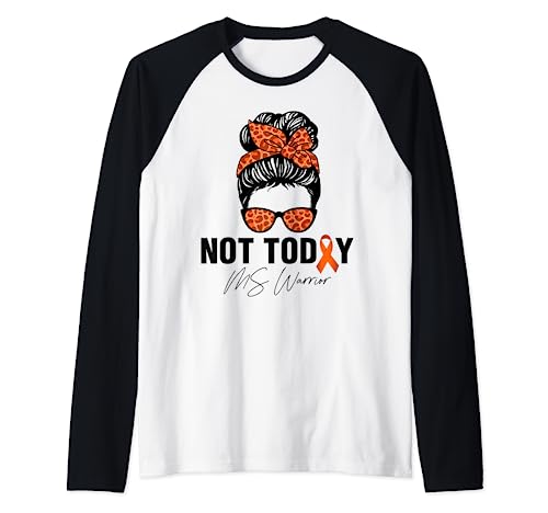 Multiple-Sklerose-Bewusstsein der Frauen Messy Bun MS Raglan Multiple-Sklerose-Bewusstsein der Frauen Messy Bun MS Raglan von Orangefarbenes Band zur Aufklärung über