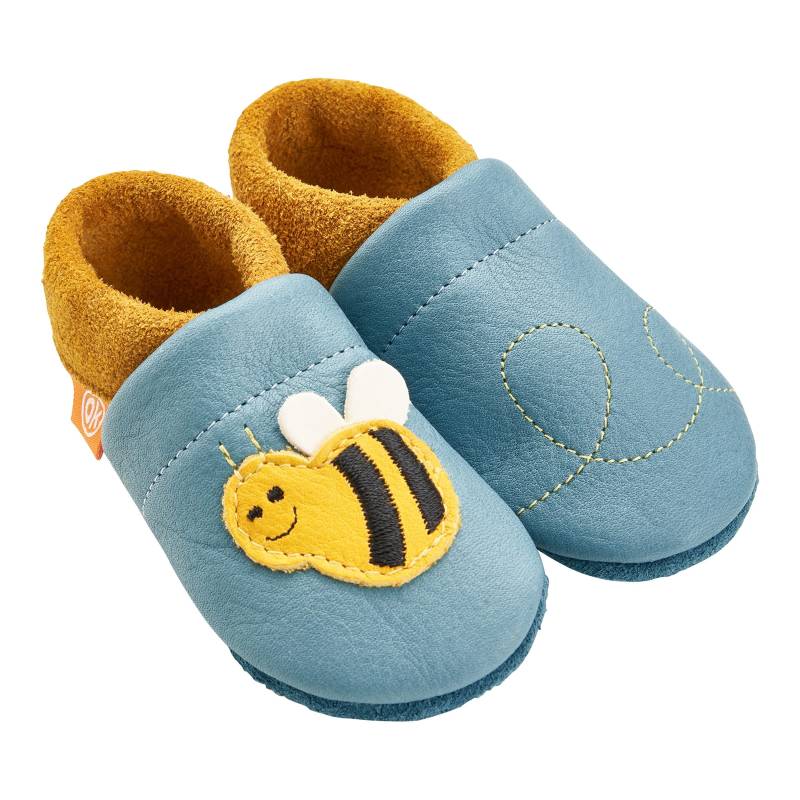 Orangenkinder Krabbel- und Hausschuhe Biene von Orangenkinder
