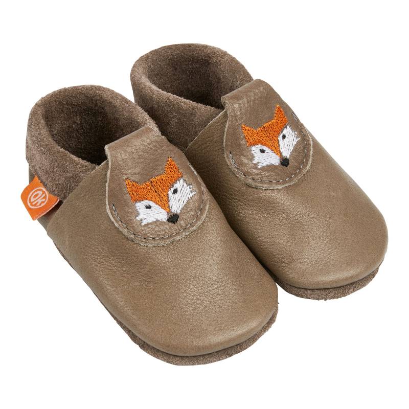 Orangenkinder Krabbel- und Hausschuhe Fuchs von Orangenkinder