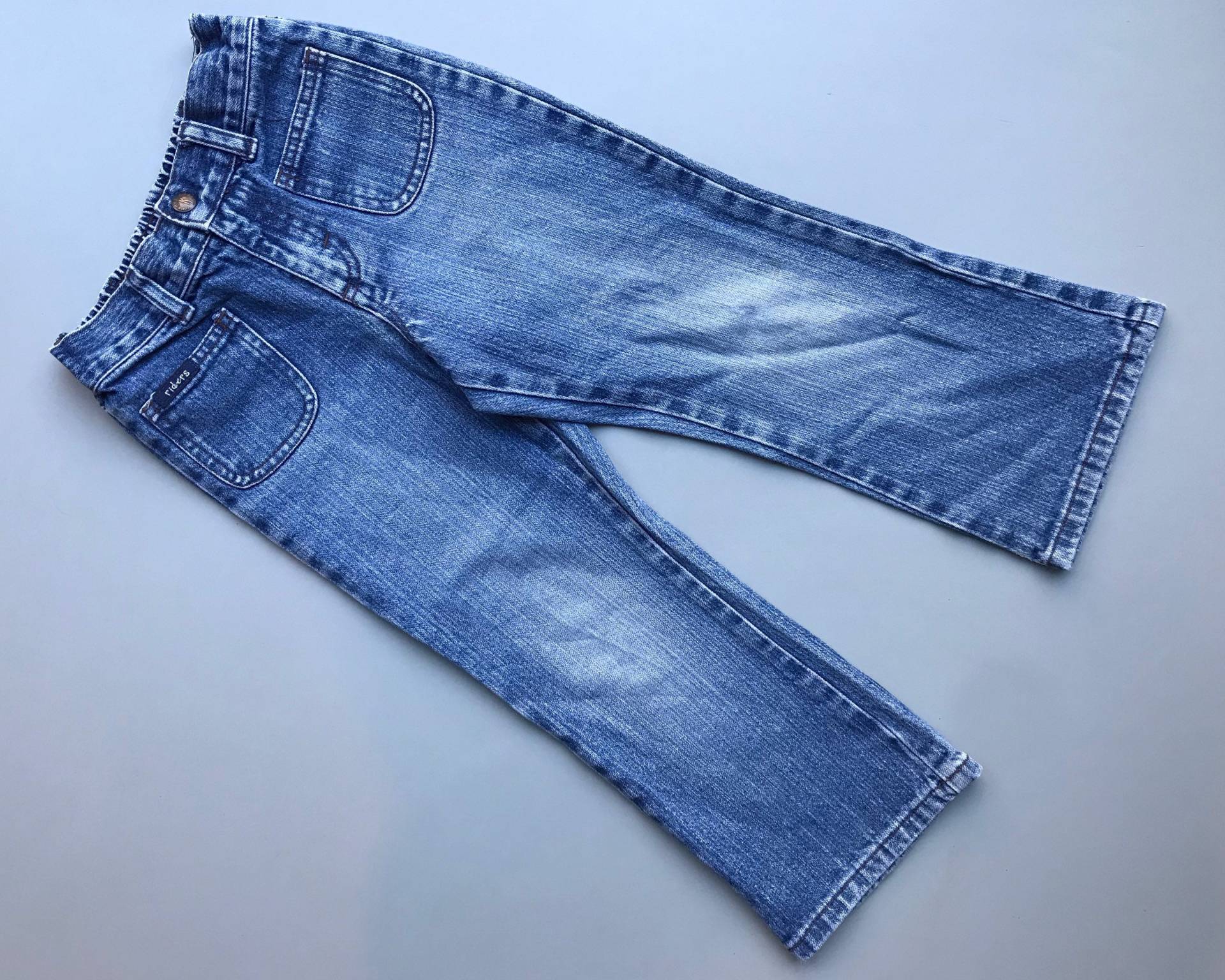 Vintage 1990Er Jahre Riders Denim Jeans Mädchen Junge 5-6 Hose Blau Retro von OrangesandLemonsJnr