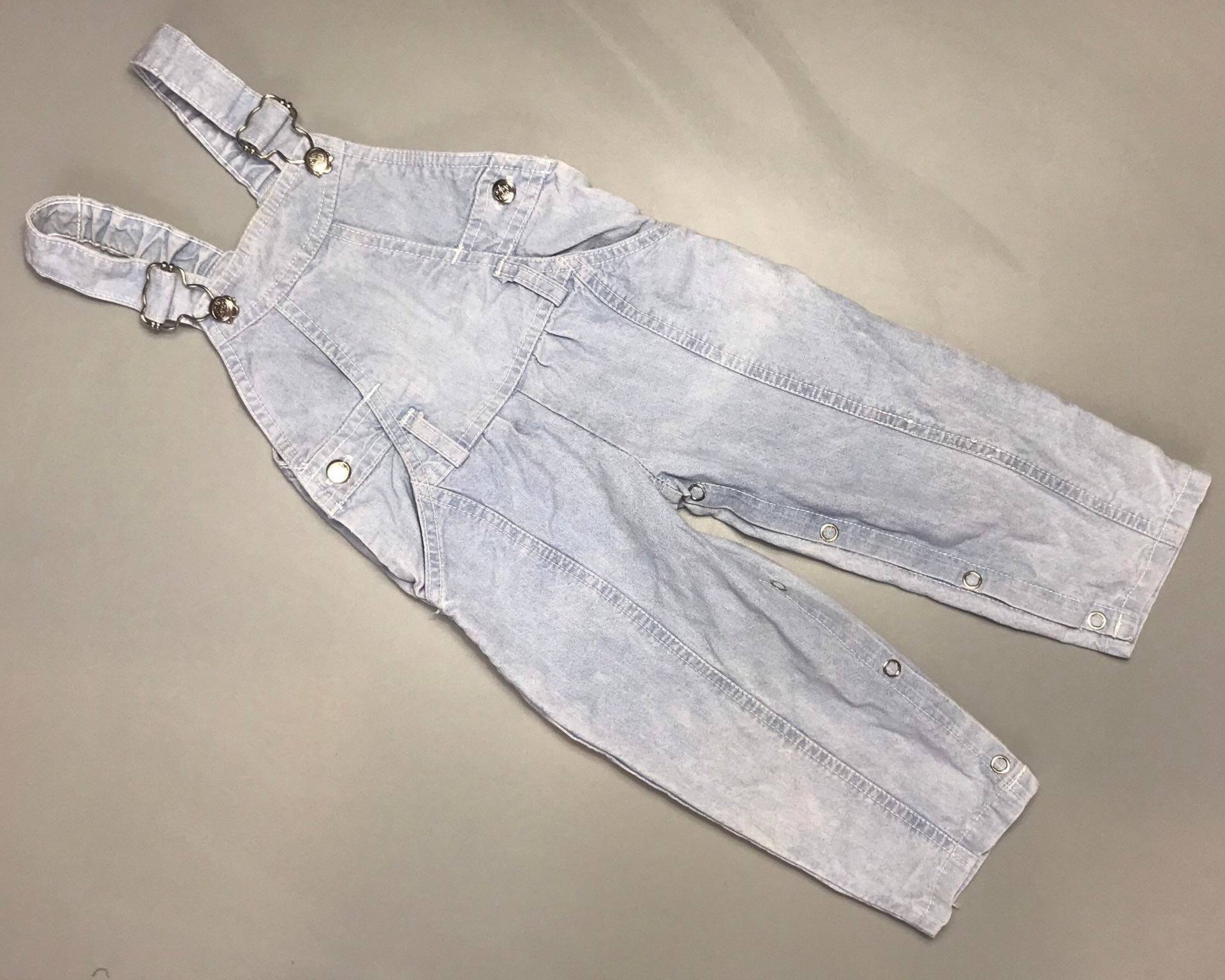 Vintage 1990Er Jeans Overalls Baby Junge Mädchen Retro Latzhose 9-12 Monate von OrangesandLemonsJnr