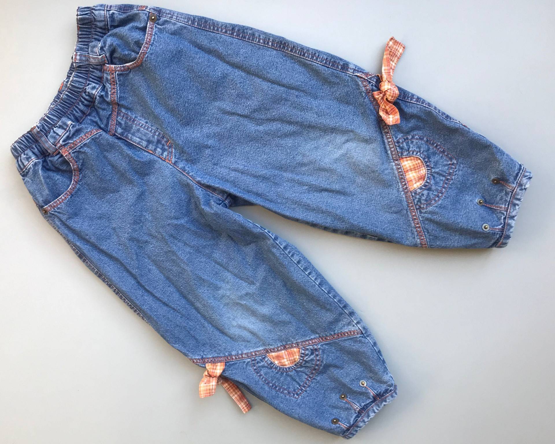 Vintage Gefütterte Jeans 1990Er Mädchen Junge 5-6 Jahre Hose Retro Karos von OrangesandLemonsJnr