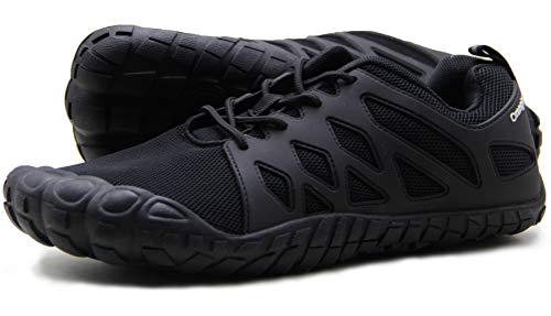 Oranginer Barfußschuhe Herren Big Toe Box Minimalistische Cross-Trainingsschuhe für Männer, Schwarz (3), 43 EU von Oranginer