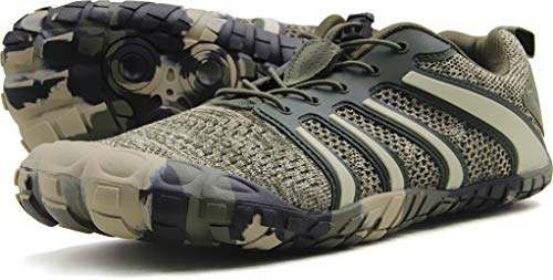 Oranginer Herren Barfußschuhe Big Toe Box Minimalistische Cross Training Schuhe für Männer, 2-Camouflage, 43 EU von Oranginer