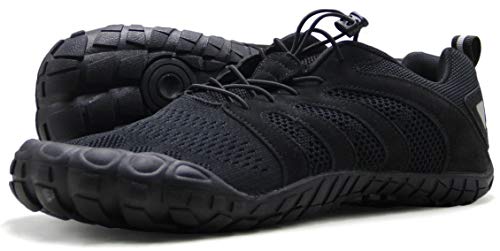 Oranginer Herren Barfußschuhe Big Toe Box Minimalistische Cross Training Schuhe für Männer, schwarz 2, 42.5 EU von Oranginer