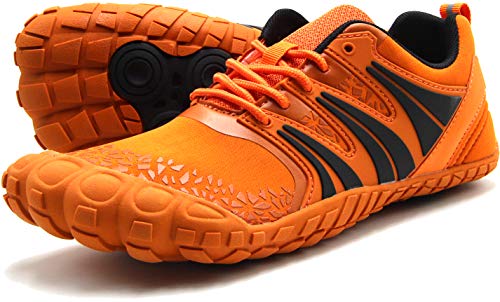 Oranginer Herren Barfußschuhe - Big Toe Box - Minimalistische Cross-Trainingsschuhe für Herren, Orange, 43 EU von Oranginer