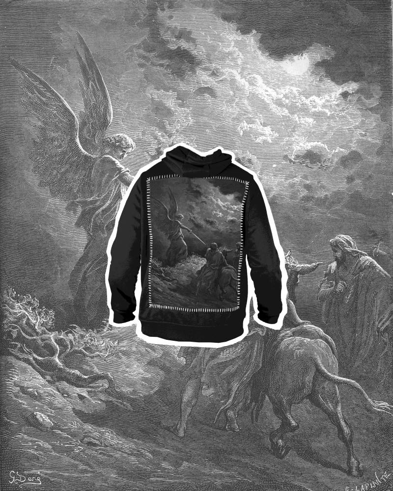 Personalisiertes Hoodie Der Engel Erscheint Bei Balaam Personalisiertes Hoodie Der Engel Erscheint Bei Balaam von OrantClothing