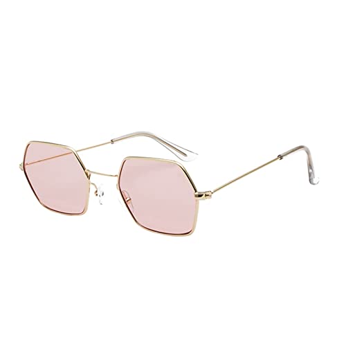 Orbgons Damen Herren Klassische quadratische polarisierte Sonnenbrille Retro Trendy Sunnies Eyewear Sonnenbrille Übergroß (Pink, One Size) von Orbgons