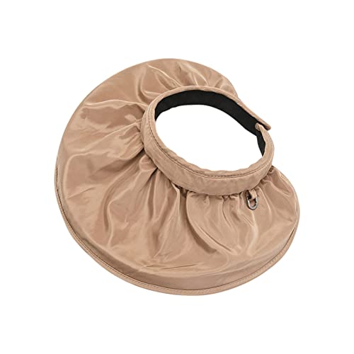 Orbgons Frauen Sonnenschutz Falten Haarband Sonnenmütze Wintermütze Damen Mit Ohrenklappen (Khaki, One Size) von Orbgons