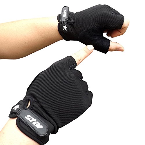 Orbgons Unisex Warme Winter Fingerlose Handschuhe für Männer Frauen Fingerlose Handschuhe Winter Warme Strick Handschuhe Laufen Radfahren Fahren für Herren Damen Handschuhe Fingerlos (Black, L) von Orbgons