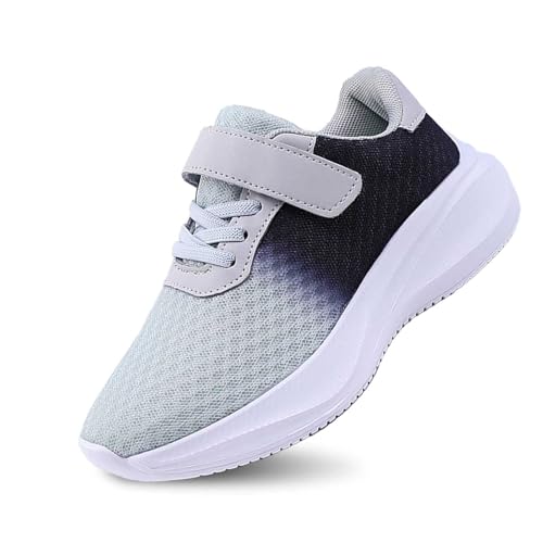 Unisex Schuhe Blinkschuhe Kinder Jungen Turnschuhe Jungen Mädchen Sportschuhe Laufschuhe Hallenschuhe Sneakers Mesh Atmungsaktiv Hallenschuhe Tennisschuhe Leicht Outdoor Fitness (b-Grey, 28.5) von Orbgons