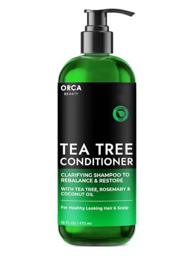 Orca Beauty Teebaum-Balsam 16 oz - Natürlicher feuchtigkeitsspendender und belebender Conditioner für Männer und Frauen mit fettigem Haar und trockener Kopfhaut, angereichert mit Vitamin E, Öl Orca Beauty Teebaum-Balsam 16 oz - Natürlicher feuchtigkeitsspendender und belebender Conditioner für Männer und Frauen mit fettigem Haar und trockener Kopfhaut, angereichert mit Vitamin E, Öl von Orca Beauty