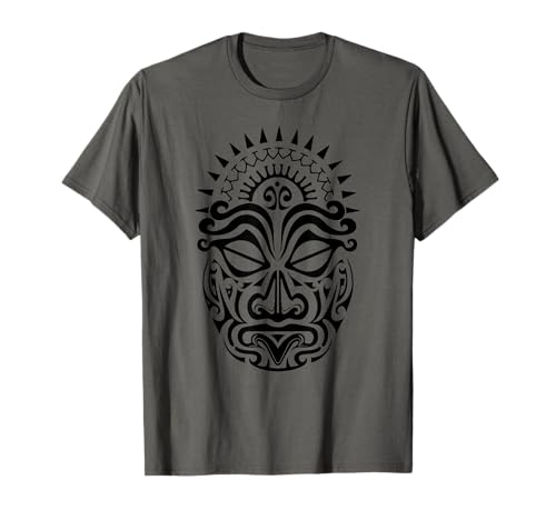 Orca Delfin Polynesian Maori Tribal Tattoo T-Shirt für Herren, Grau, M, Kurzarm, Klassische Passform, Maori Polynesian Tribal Tattoo Design, Rugby- und Football-Fans von Orca Delfin Polynesian Maori Tribal Tattoo