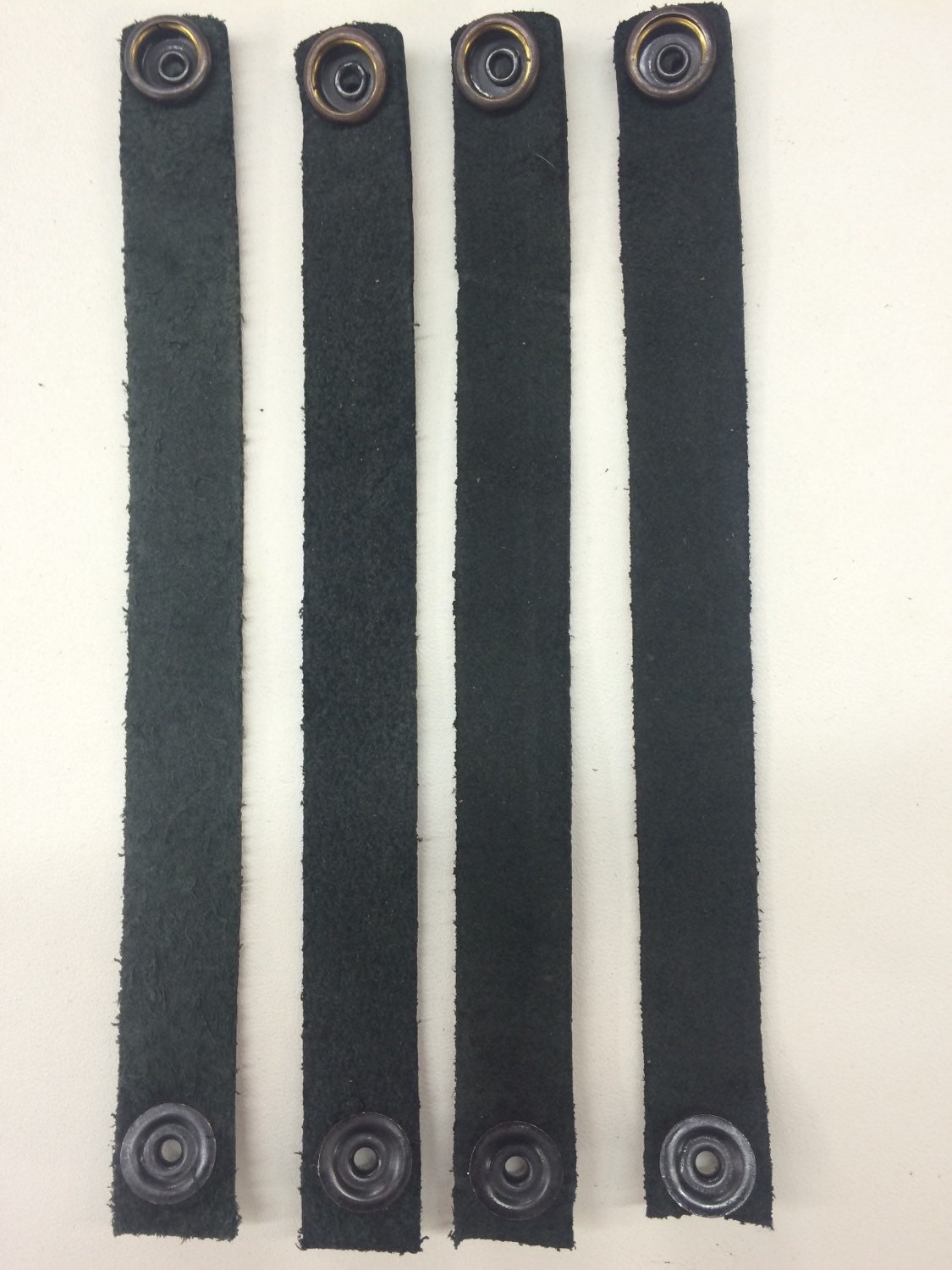 Große Jungen Leder Weste Verlängerungen 3/4" Breit, 7" Snap To von OrchardMotorcycleInc