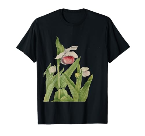 Rosa und Weiß Damen Slipper Botanical Vector T-Shirt von Orchid Flower Gifts & Orchid Flora Tees by taiche