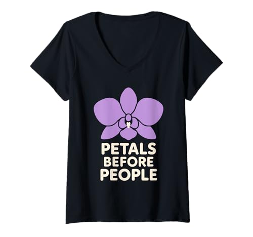 Damen Orchideenzüchter Whisperer Mom Seltene Pflanze Botanischer Gärtner T-Shirt mit V-Ausschnitt Damen Orchideenzüchter Whisperer Mom Seltene Pflanze Botanischer Gärtner T-Shirt mit V-Ausschnitt von Orchid Lover Rare Plant Grower Botanical Gardener