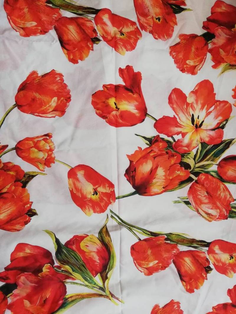 Baumwollstoff Preis 3Mt #tulpen# Designer von OrchideaDellEtna