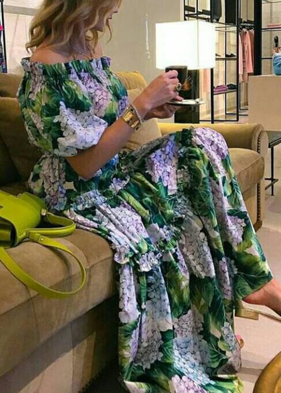 Designer Inspiriertes #hortensien # Kleid Nach Maß von OrchideaDellEtna