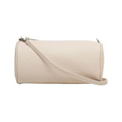Beige Leder Schulter Bowling Tasche Von Orciani von Orciani
