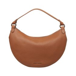 Braune Leder Schultertasche 'dumpling' von Orciani