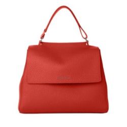 Orciani Rote Lederhandtasche von Orciani