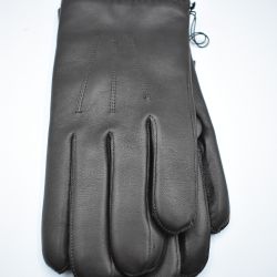 Orciani Schwarze Herrenhandschuhe von Orciani