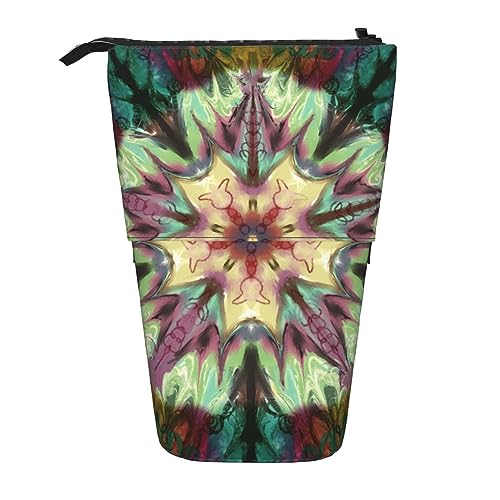 Kaleidoscope Inspiration Ständer Stifthalter Ausziehbares Teleskop-Bleistiftetui Niedliches Stifteetui Pop-Up-Bleistifttasche Tragbare Multifunktionale Make-up-Tasche Schreibwaren-Organizer für Schule von OrcoW