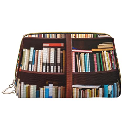 Kosmetiktasche mit Bücher-Druck, tragbar, wasserdicht, Make-up-Tasche, Reise-Kulturbeutel, Make-up-Organizer für Mädchen, Frauen, Ehefrau, Geschenk, weiß, Einheitsgröße von OrcoW