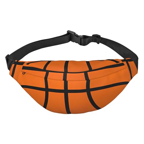 Bauchtasche für Männer Frauen Bass Angeln Welle Gedruckt Crossbody Hüfttasche Pack Große Crossbody Brusttasche für Sport Laufen Reisen, Basketball, Einheitsgröße, Taschen-Organizer von Orcow