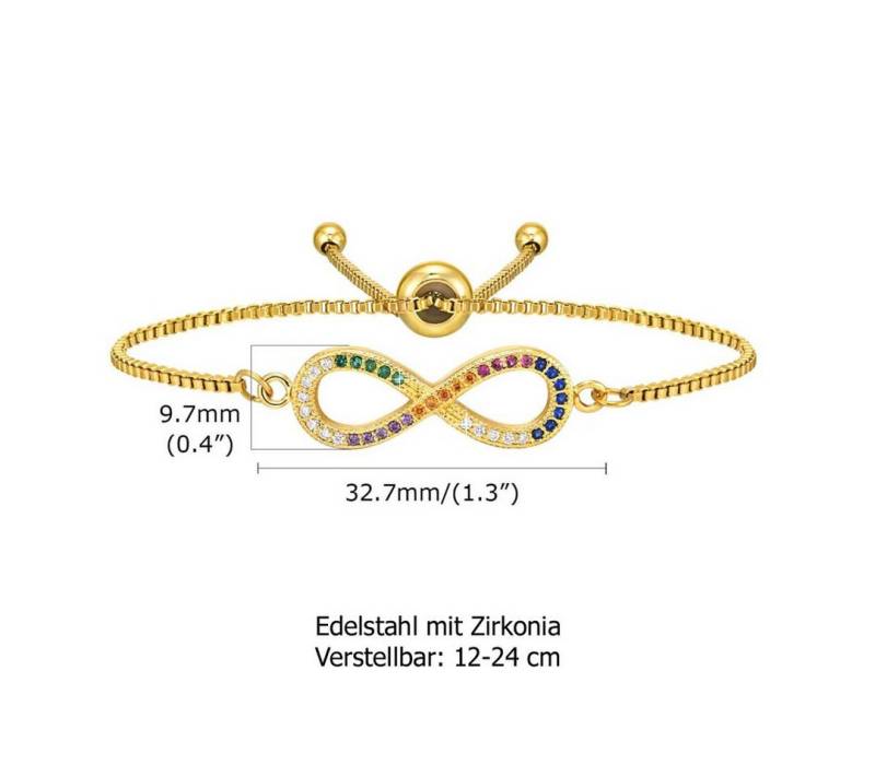 Order & Smile Schmuck Armkette Infinity Armband: Unendlich Armkette Edelstahl von Order & Smile Schmuck