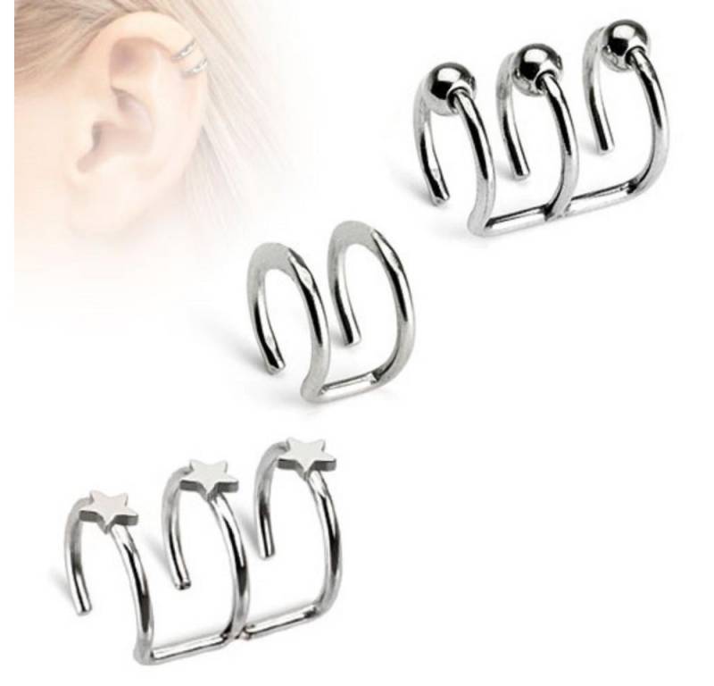 Order & Smile Schmuck Fake-Ear-Plug Fake Cartilage: Non-Piercing Ohrklemme "Clip-On" von Order & Smile Schmuck