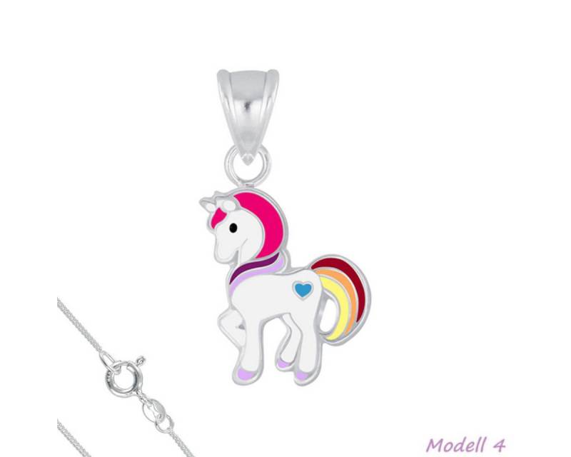 Order & Smile Schmuck Kette mit Anhänger Kinderkette Silber 925 Kette: Einhorn Anhänger Halskette für Mädchen (Set, inkl. Kette), gestempelt von Order & Smile Schmuck